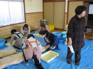 婦人会の皆様。 婦人会の皆様。