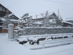 雪景色。